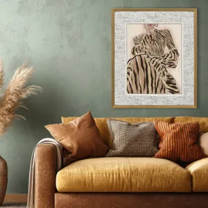 Zebra Elegance Framed Art
