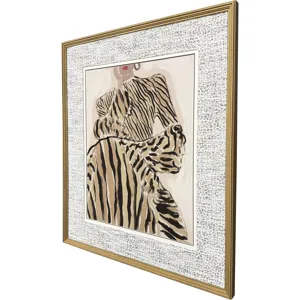 Zebra Elegance Framed Art