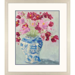 Cosmos in Chinoserie I Framed Art