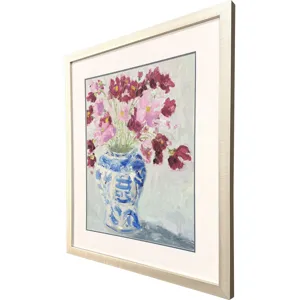 Cosmos in Chinoserie I Framed Art
