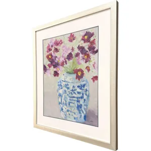 Cosmos in Chinoserie II Framed Art