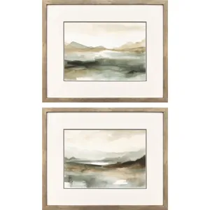 Serenity Summit S/2 Framed Art