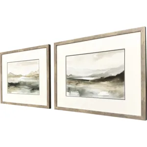 Serenity Summit S/2 Framed Art