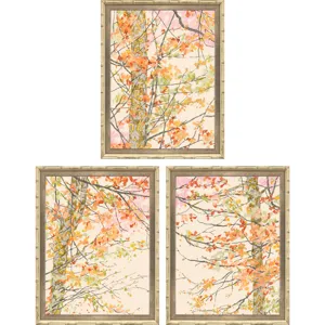 Autumnal Arbour S/3 Framed Art