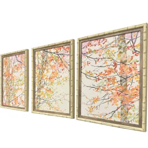 Autumnal Arbour S/3 Framed Art