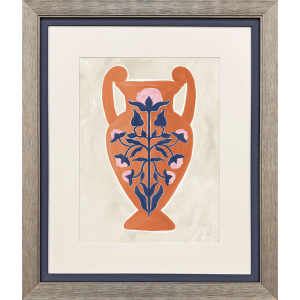 Folk Style Vessel I Framed Art