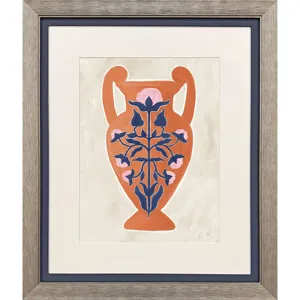 Folk Style Vessel I Framed Art