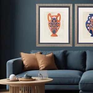 Folk Style Vessel I Framed Art