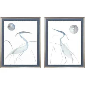Evening Herons S/2 Framed Art