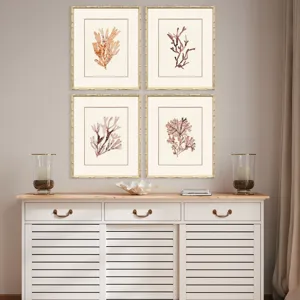 Ochre Coral S/4 Framed Art