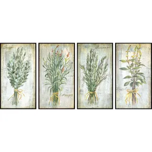 Herbs S/4 Framed Art