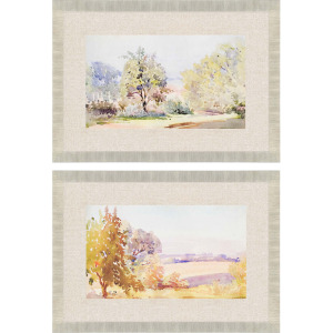 Sunrise/Serene S/2 Framed Art