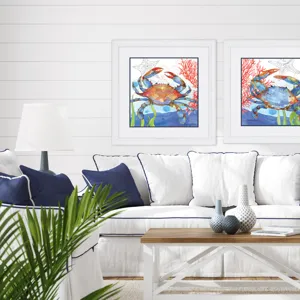 Oceana Crab 1 Framed Art
