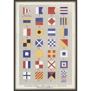 Nautical Flags Framed Art