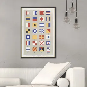 Nautical Flags Framed Art