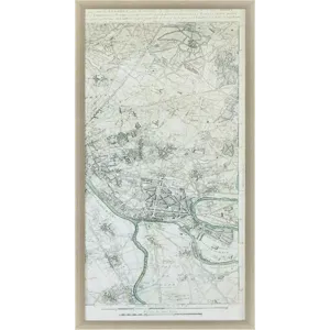 Plan of Paris III Framed Art