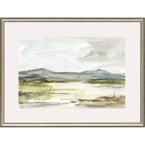 Overcast Wetland I Framed Art