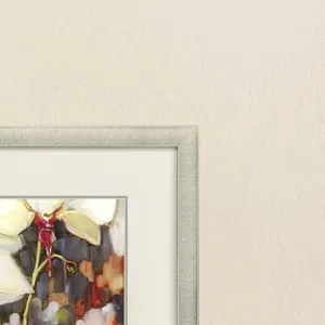 Chickadee with Orchid Framed Art