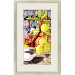 Chickadee with Bonsai Framed Art