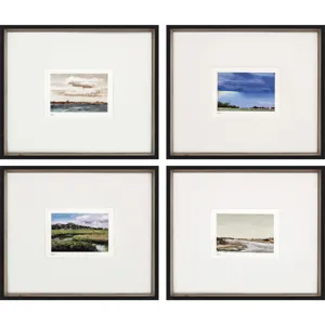 Land Study V S/4 Framed Art