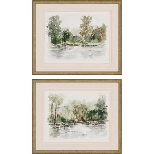 Wooded Stream S/2 Framed Art