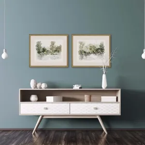 Wooded Stream S/2 Framed Art