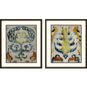 Bohemian Ikat I S/2 Framed Art