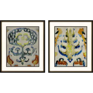 Bohemian Ikat I S/2 Framed Art