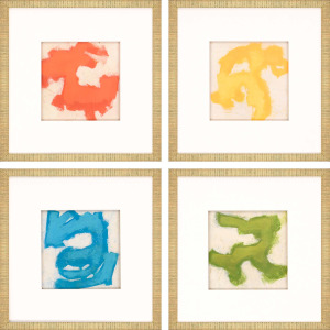 Gestural I S/4 Framed Art