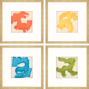 Gestural I S/4 Framed Art