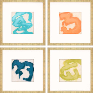 Gestural II S/4 Framed Art