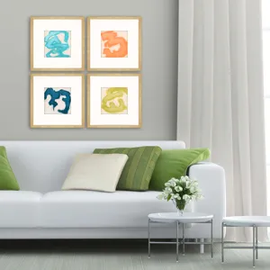 Gestural II S/4 Framed Art