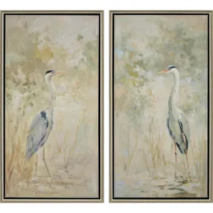 Wading Heron S/2 Canvas