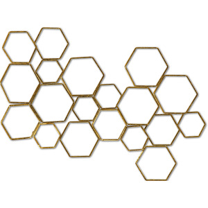 Golden Movement Wall Sculpture