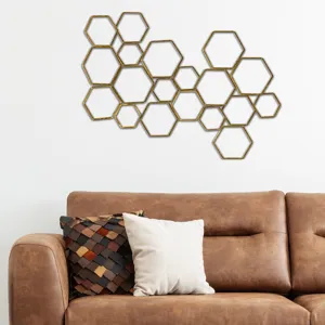 Golden Movement Wall Sculpture