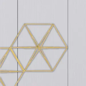 Golden Geos 1 Wall Sculpture