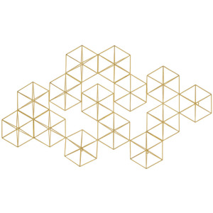 Golden Geos 2 Wall Sculpture