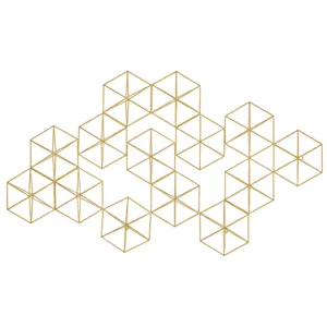 Golden Geos 2 Wall Sculpture