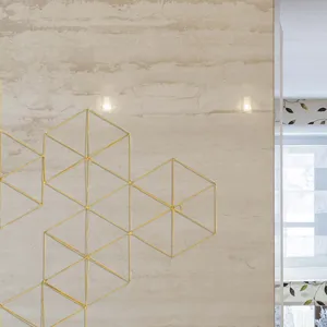 Golden Geos 2 Wall Sculpture