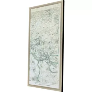 Plan of Paris III Framed Art