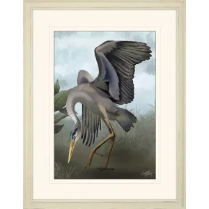 Heron Study II Framed Art