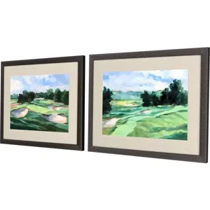 Golf Course Study II S/2 Framed Art