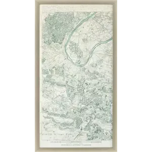 Plan of Paris I Framed Art
