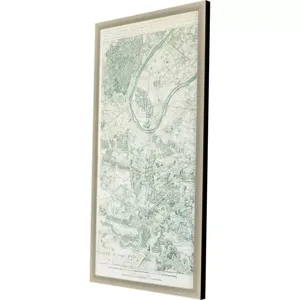 Plan of Paris I Framed Art