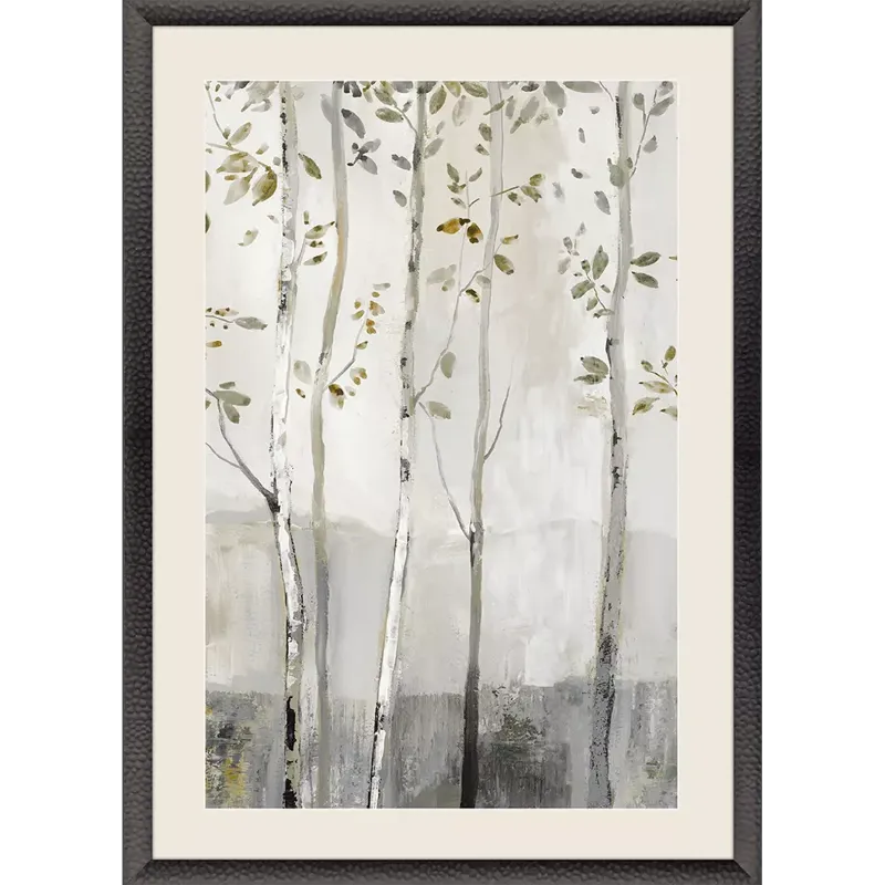 Blue Birch Serenade II Framed Art