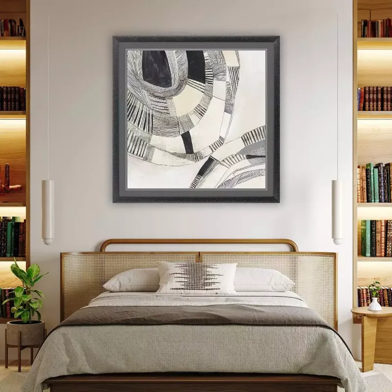 Shadowed Symmetry Framed Art