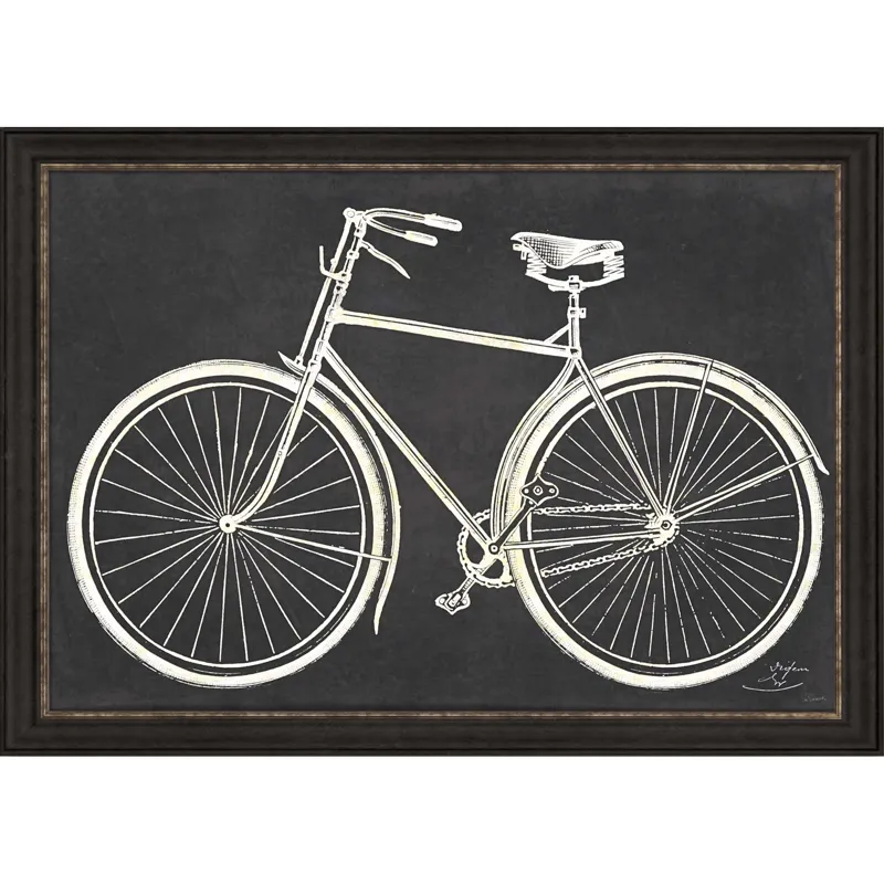 Blueprint Bicycle Framed Art