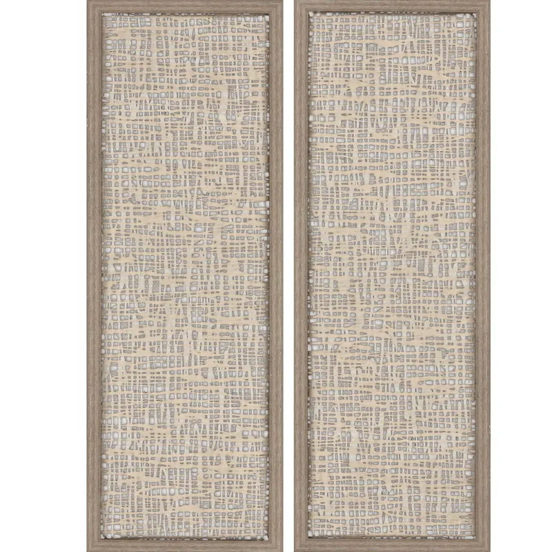 Natural Texture S/2 Framed Art