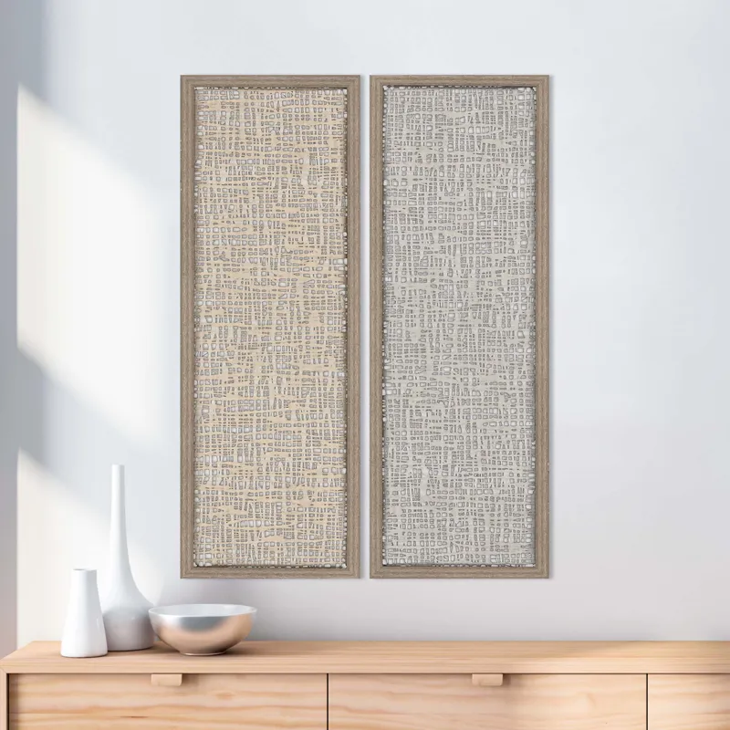 Natural Texture S/2 Framed Art