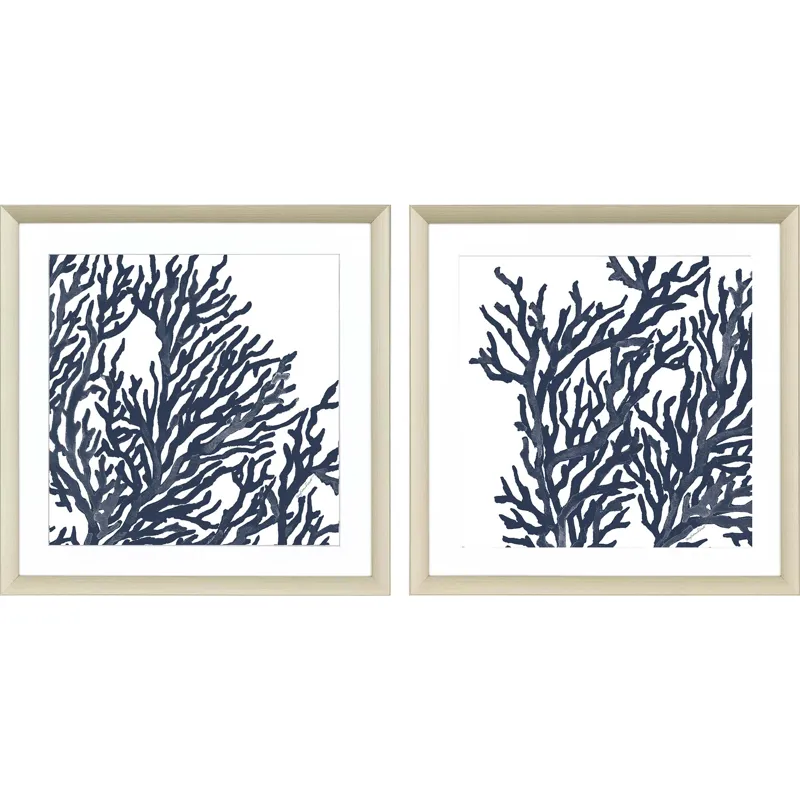 Blue Coral I S/2 Framed Art